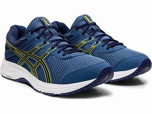 Bezecke Topanky Asics Gel-contend 6 Panske Tmavo Siva Žlté | 87605-FAXS