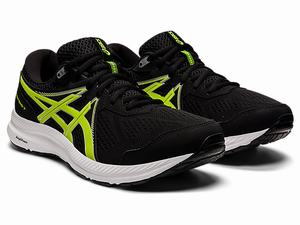 Bezecke Topanky Asics Gel-contend 7 (4e) Panske Čierne Strieborne | 18672-GTUP