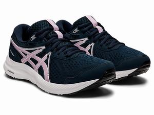 Bezecke Topanky Asics Gel-contend 7 Damske Modre Ruzove | 37146-MZKC