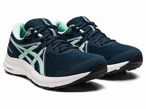 Bezecke Topanky Asics Gel-contend 7 Damske Modre | 60721-XCJK