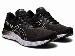 Bezecke Topanky Asics Gel-excite 8 (4e) Panske Čierne Biele | 40327-GJRH