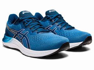 Bezecke Topanky Asics Gel-excite 8 Panske Modre Biele | 26391-WBDC