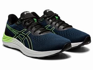 Bezecke Topanky Asics Gel-excite 8 Panske Modre Svetlo Zelene | 28103-FMXC