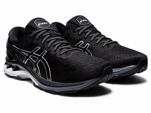 Bezecke Topanky Asics Gel-kayano 27 (4e) Panske Čierne Strieborne | 83047-EBNF