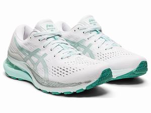 Bezecke Topanky Asics Gel-kayano 28 Damske Biele Zelene | 16459-GOYA