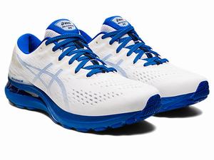 Bezecke Topanky Asics Gel-kayano 28 Panske Biele Modre | 04872-PGDM