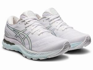 Bezecke Topanky Asics Gel-nimbus 23 Damske Biele Strieborne | 62051-SDAZ