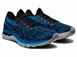 Bezecke Topanky Asics Gel-nimbus 23 Knit Panske Modre Čierne | 20789-QZLT