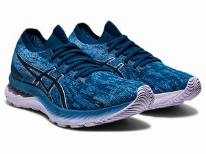 Bezecke Topanky Asics Gel-nimbus 23 Knit Damske Siva Modre | 38917-COJP