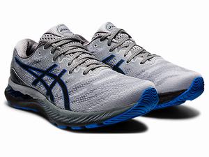 Bezecke Topanky Asics Gel-nimbus 23 Panske Siva Modre | 68502-FLRQ