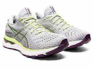 Bezecke Topanky Asics Gel-nimbus 24 (D) Damske Siva Svetlo Zelene | 29103-TWAK