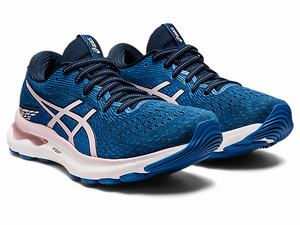 Bezecke Topanky Asics Gel-nimbus 24 (D) Damske Modre Ruzove | 86021-TRQM