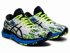 Bezecke Topanky Asics Gel-nimbus 24 Panske Biele Čierne | 31089-YMRB