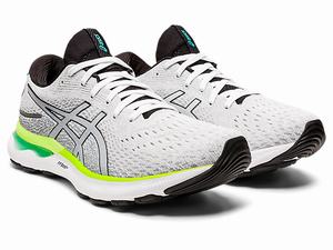 Bezecke Topanky Asics Gel-nimbus 24 Panske Biele Čierne | 93725-TNZR