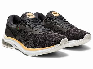 Bezecke Topanky Asics Gel-pulse 12 Damske Čierne Tmavo Siva | 30498-ZRCT