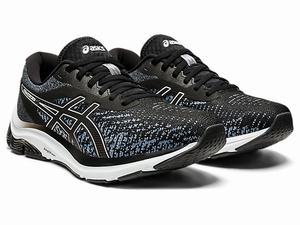 Bezecke Topanky Asics Gel-pulse 12 Knit Panske Čierne Biele | 67412-BOKL