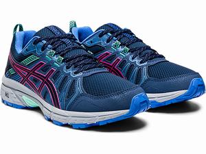 Bezecke Topanky Asics Gel-venture 7 Damske Námornícka Modrá Ruzove | 29543-EIJR