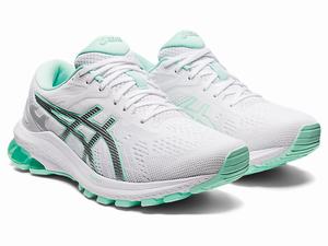 Bezecke Topanky Asics Gt-1000 10 Damske Biele Strieborne | 73156-AFRQ