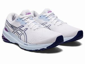 Bezecke Topanky Asics Gt-1000 11 Damske Biele Modre | 27805-MFGK