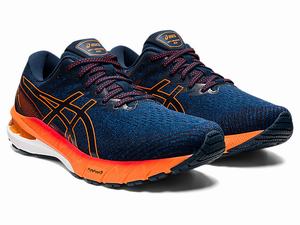 Bezecke Topanky Asics Gt-2000 10 (2e) Panske Modre Oranžové | 47801-SQTF