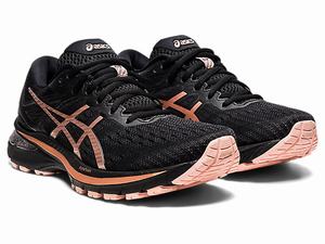 Bezecke Topanky Asics Gt-2000 9 Damske Čierne Ruzove Zlate | 08134-FPJB