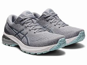 Bezecke Topanky Asics Gt-2000 9 Knit Damske Siva Svetlo Tyrkysové | 23056-HMNC