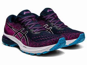 Bezecke Topanky Asics Gt-2000 9 Knit Damske Modre Biele | 94716-JWAT