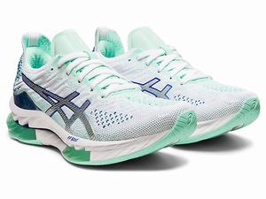 Bezecke Topanky Asics Kinsei Blast Damske Biele Strieborne | 70854-BPTL