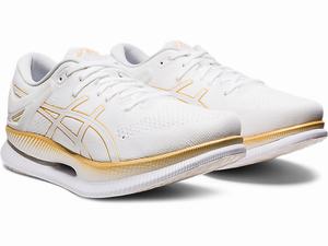 Bezecke Topanky Asics Metaride Panske Biele Zlate | 04631-GMQW