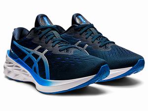 Bezecke Topanky Asics Novablast 2 Panske Modre Strieborne | 52140-BCNH