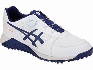 Golfove Topanky Asics Gel-preshot Boa Panske Biele Námornícka Modrá | 48763-QDGH