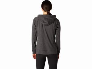 Mikiny S Kapucňou Asics Tech Full Zip Damske Tmavo Siva | 94162-UDXR