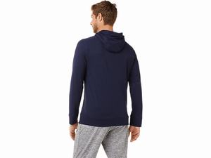 Mikiny S Kapucňou Asics Tech Pullover Panske Námornícka Modrá | 49650-POUA