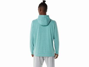 Mikiny S Kapucňou Asics Tech Pullover Panske Olivovo Zelená | 85031-MZBW