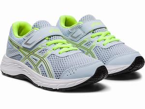 Skolske Topanky Asics Contend 6 Pre Detske Modre Strieborne | 79680-GJRB