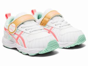 Skolske Topanky Asics Contend 6 Toddler Size Detske Biele Oranžové Koralove | 06192-CSIM