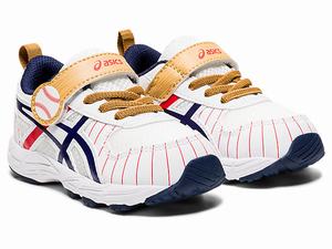 Skolske Topanky Asics Contend 6 Toddler Size Detske Biele Námornícka Modrá | 06547-TQWP