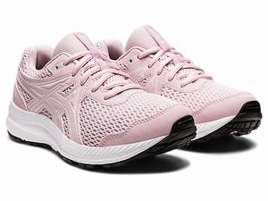 Skolske Topanky Asics Contend 7 Grade Detske Ruzove Biele | 24680-KTIW