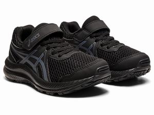 Skolske Topanky Asics Contend 7 Pre Detske Čierne Siva | 27301-DOEQ