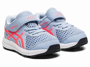 Skolske Topanky Asics Contend 7 Toddler Size Detske Biele Koralove | 70948-NLHU