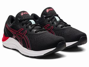 Skolske Topanky Asics Gel-excite 8 Grade Detske Čierne Červené | 86103-PLKG