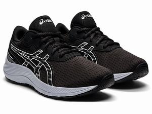 Skolske Topanky Asics Gel-excite 9 Grade Detske Čierne Biele | 20537-IDOK