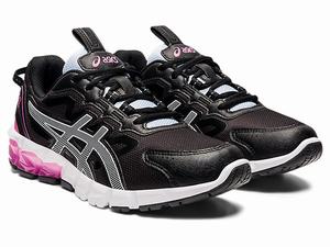 Skolske Topanky Asics Gel-quantum 90 3 Grade Detske Čierne Modre | 85792-XFYK