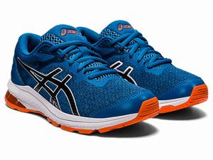 Skolske Topanky Asics Gt-1000 10 Grade Detske Modre Čierne | 95641-EHBS