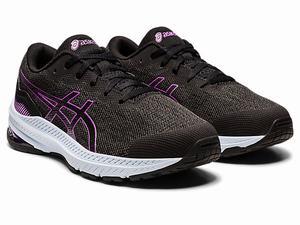 Skolske Topanky Asics Gt-1000 11 Grade Detske Tmavo Siva Nachový | 45739-LPQM