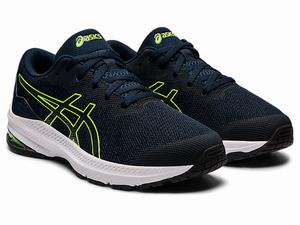 Skolske Topanky Asics Gt-1000 11 Grade Detske Modre Zelene | 72059-AIOH