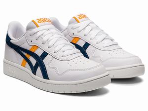 Skolske Topanky Asics Japan S Grade Detske Biele Svetlo Indigo | 30196-RVBA