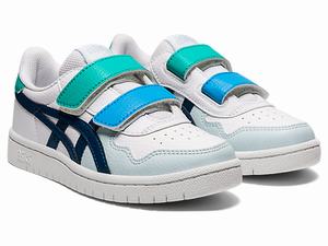 Skolske Topanky Asics Japan S Pre Detske Biele Modre | 74952-XWRZ