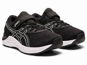 Skolske Topanky Asics Pre Excite 8 Pre Detske Čierne Biele | 24768-VAIF