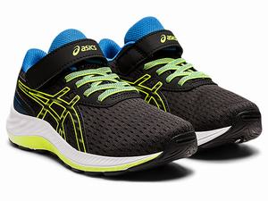 Skolske Topanky Asics Pre Excite 9 Pre Detske Čierne Zelene | 52047-QROM